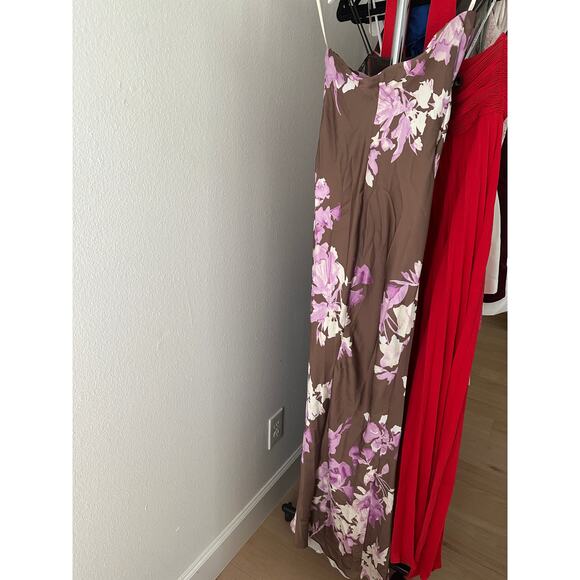ROCOCO SAND Maxi Strapless Dress in Brown Pink - Picture 11 of 11